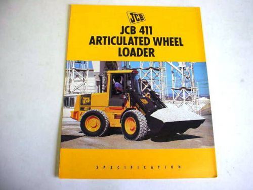 JCB 411 Wheel Loader 6 Pages,1995 Brochure                               #