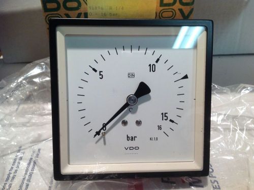 Vdo pressure gauges model vdo10ta 3 3/4&#039;&#039; square 0 to 15bar, with 1/2&#039;&#039; npt for sale