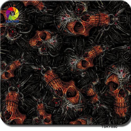 WATER TRANSFER PRINTING FILM HYDROGRAPHICS FILM HYDROGRAPHIC SKULL PRINT TSAUTOP