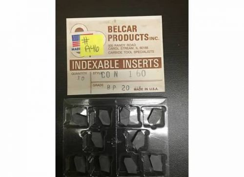 Belcar Products Inc Indexable Inserts CON 160 BP 20 #a46