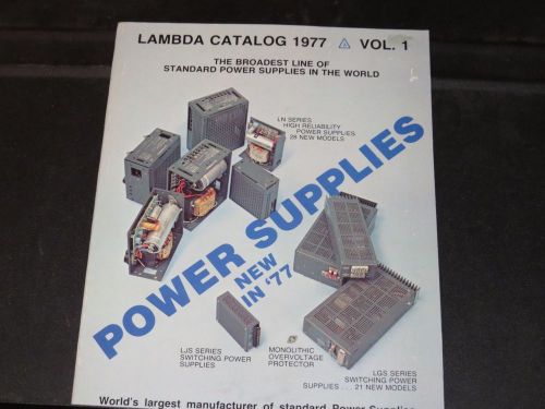 LAMBDA POWER SUPPLY VOL 1   TEST EQUIPMENT CATALOG 1977 (#101)