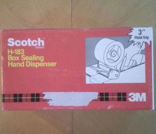 Scotch H-183 Box Sealing Tape Dispenser, 3&#034;, Pistol Grip | (40D)