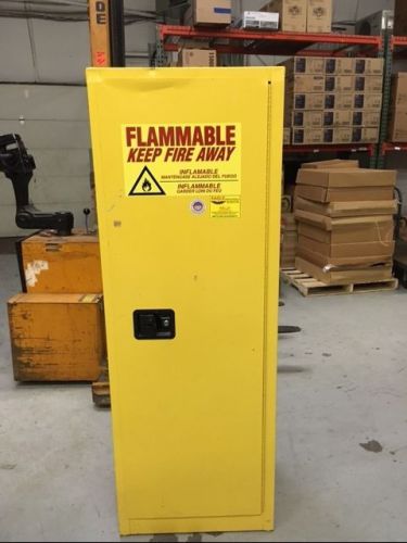Eagle Flammable Safety Cabinet, 24 Gal., Yellow Model 2310