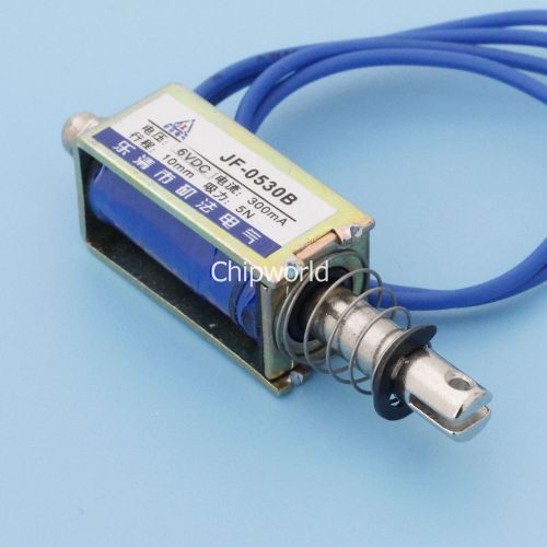 DC6V 300mA 5N/10mm JF-0530B Steady Pull-Push-Type Solenoid Electromagnet