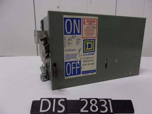 Square d 600 volt 20 amp  bus plug w/20a circuit breaker (dis2831) for sale