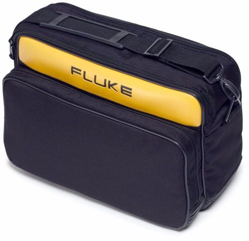 Fluke c345 soft carrying case, polyester, black &amp; yellow, open box discount! for sale