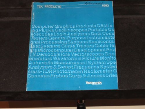 TEKTRONIX TEK PRODUCTS CUSTOMER CATALOG DATED 1983 - #67
