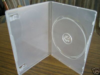 1200 NEW SINGLE SUPER CLEAR DVD CASES W/M-LOCK