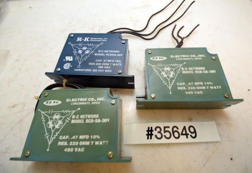1 Lot of Three RK Electronics RCD-5A-30V  voltage filters