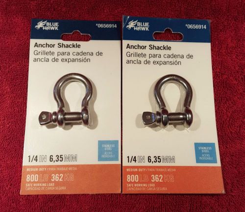 Blue hawk anchor shackle 2 packages item #0656914 for sale