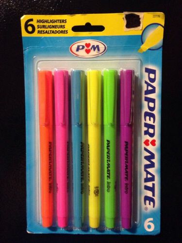 Papermate 6pk highlighters for sale