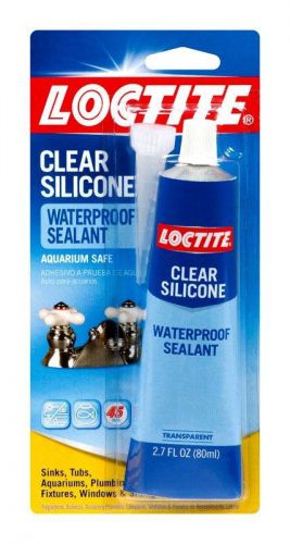 New! 2.7 oz **LOCTITE** Clear Silicone WATERPROOF Sealant Aquarium Safe 908570