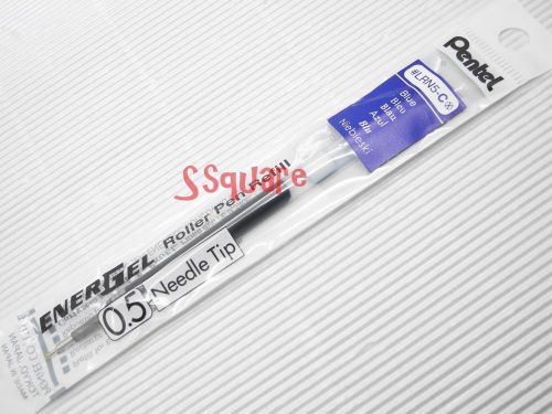 2 Refills for Pentel EnerGel Ener Gel LRN5 0.5mm NeedleTip Rollerball Pen, Blue
