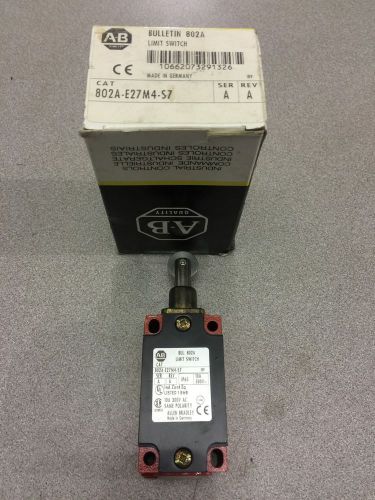 NEW IN BOX ALLEN-BRADLEY LIMIT SWITCH 802A-E27M4-S7 SERIES A REV. A