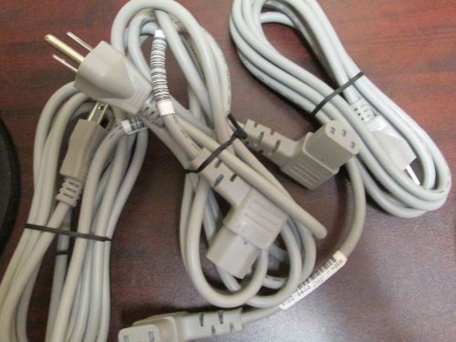 Lot of 3 Longwell 8120-6805 Power Cord 10amp 250V  USED
