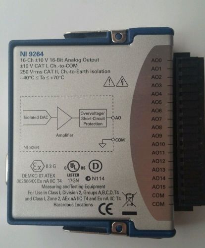 National instruments ni 9264 ±10 v, analog output, 16 ch module for sale