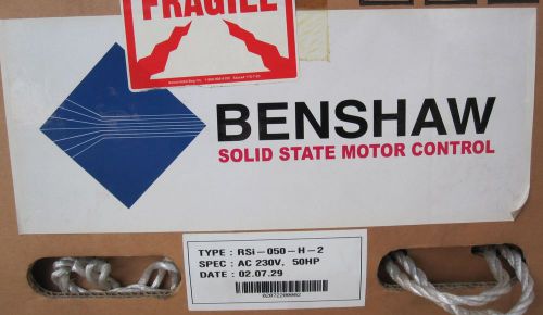 Benshaw RSI-050-H-2 AC Variable Speed Drive Uni-Torque Motor Control NEW NIB