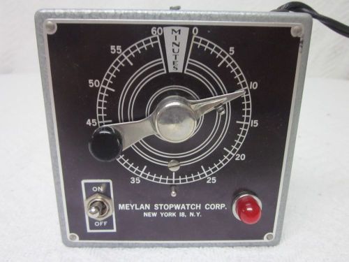 MEYLAN STOPWATCH Model J-2926 60M 120V TIMER *USED*