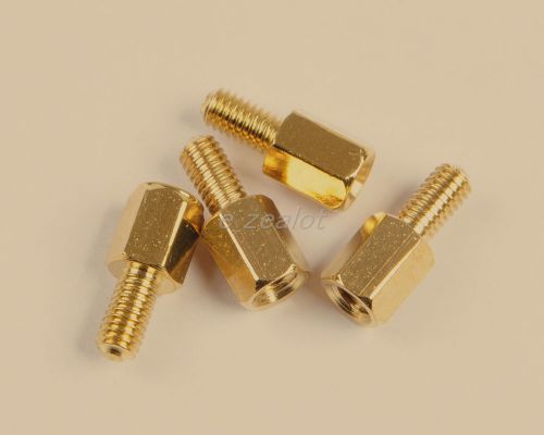 25pcs new m3 male 6mm x m3 female 7mm brass standoff spacer m3 7+6 for sale