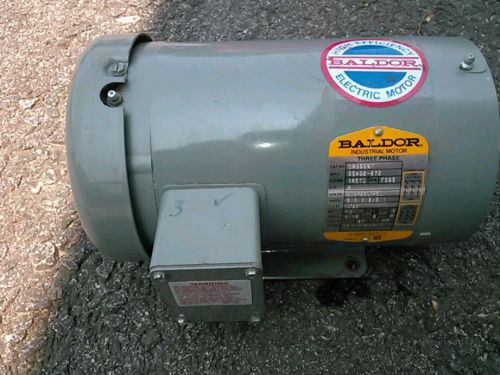 Baldor electric motor 2hp 1725 rpm 3 phase for sale