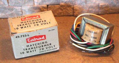 Calrad 45-723-l matching transformer 10 watt 70 volt nib for sale