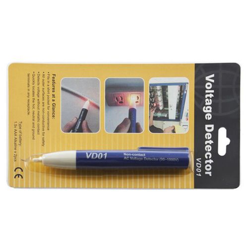 Electric Voltage Detector Non-Contact 90~1000V AC Tester Test METER Pen UY