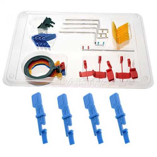 Dental intra oral x-ray film positioning system kit + 4x x-ray film clip holders for sale