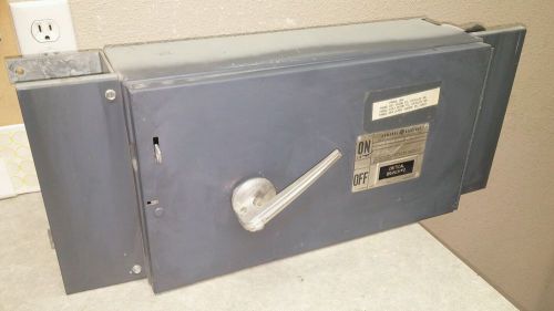 GE QMR364 3 POLE 200 AMP 600 VOLT FUSED SWITCH WITH BLANKS AND HARDWARE