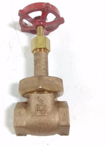 MILWAUKEE VALVE 3/4&#034; GATE VALVE 300 S.W.P. 1000 W.O.G. 1184