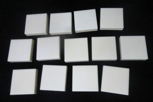 Thick high purity alumina ceramic ballistic test block 58 x 58 x 12 mm  no.: 519 for sale