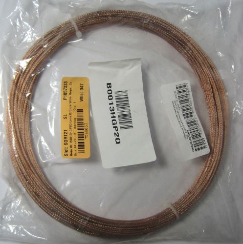 Loos 7 x 7 strand core 100&#039; bronze wire rope pb06377 nib for sale
