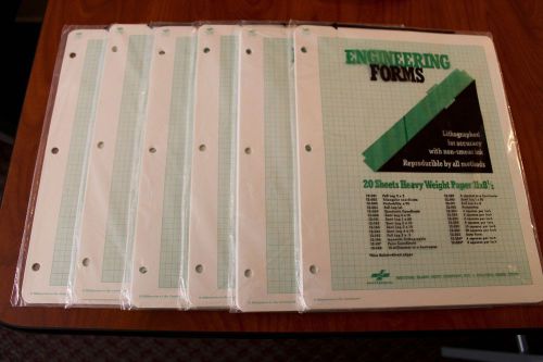 National Engineering Forms 6 Packages 120 Pages - New Unopened