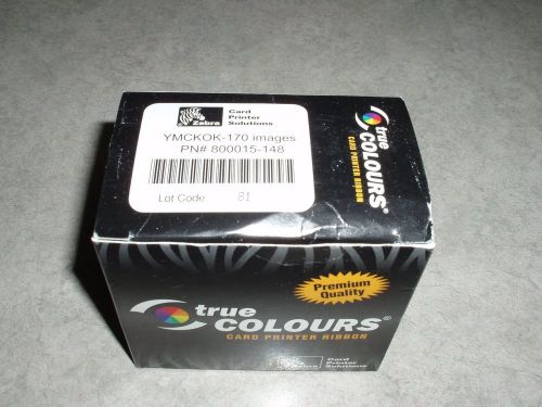 Lot of 6 - Zebra YMCKOK true Colours Card Printer Ribbon 800015-148 170 images