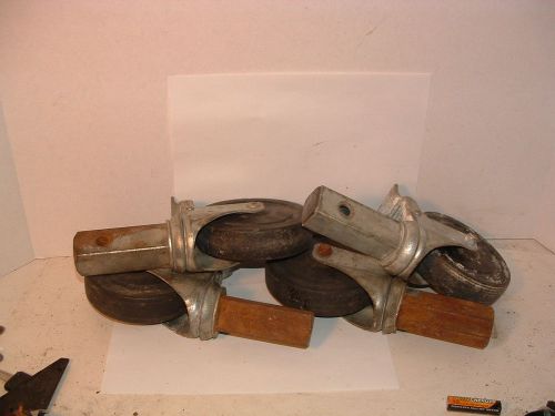 Scaffolding caster set of 4 locking used for sale