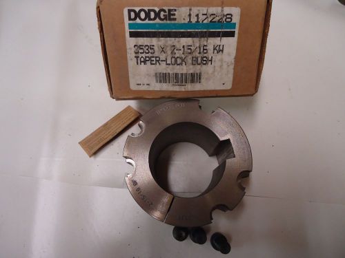 New dodge 117228 3535 x 2-15/16kw taper-lock bushing for sale