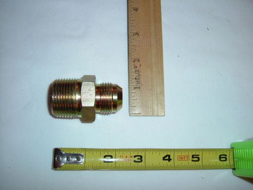 37° steel flare pipe connector, 1&#034; mnptx1 1/16-12 (3/4&#034; od tubing) lot of 9 c101 for sale