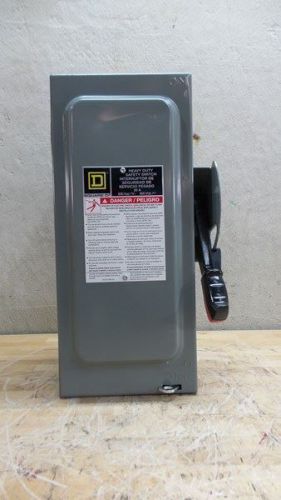 Square D HU361 600 VAC 30 Amp 15 HP Nonfusible Safety Switch
