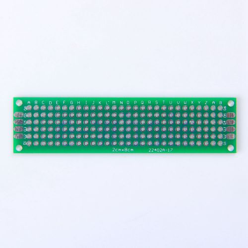 10X Prototype PCB Board 20X80MM Fr4 Plate Hole Spacing 2.54MM W/ Bonding Pad HM