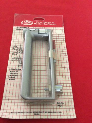 Malco model hc1 adjustable 2 - 12&#034; hole cutter  hvac tool for sale