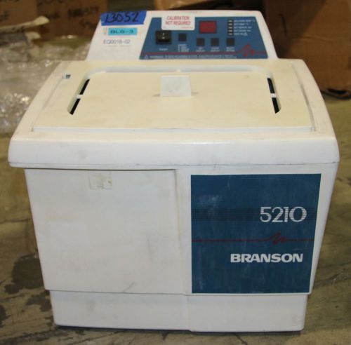 (1) Used Branson 5210 Digital Bench Top Cleaner 2.5 Gallon