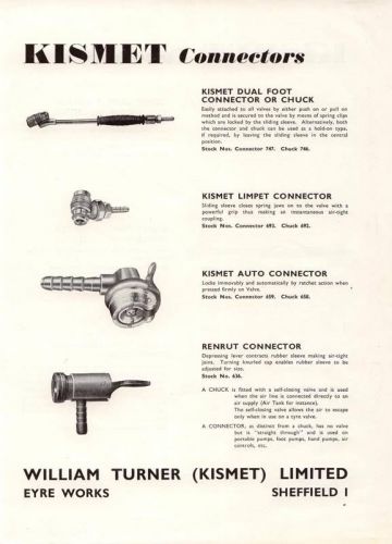 1950s Brochure of W.m.Turner (Kismet) Garage Equi