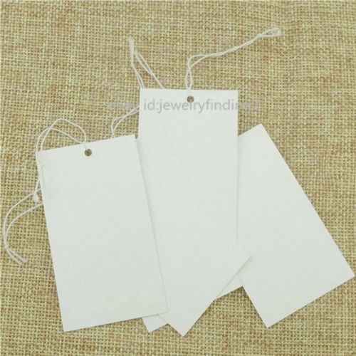 15084-100PCS Paper Hang Tags Wedding Party Favor Label Gift Cards Blank