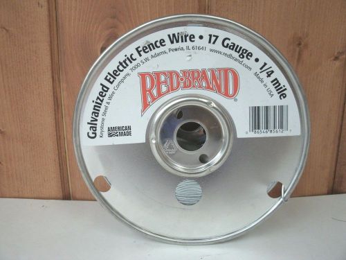 ELETRIC FENCE WIRE Red Brand Galvanized Electric Fence Wire ~17 Gauge, 1/4 mile