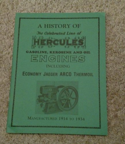 History of Hercules Engines Gasoline Kerosene Oil Economy Jaeger ARCO Thermoil