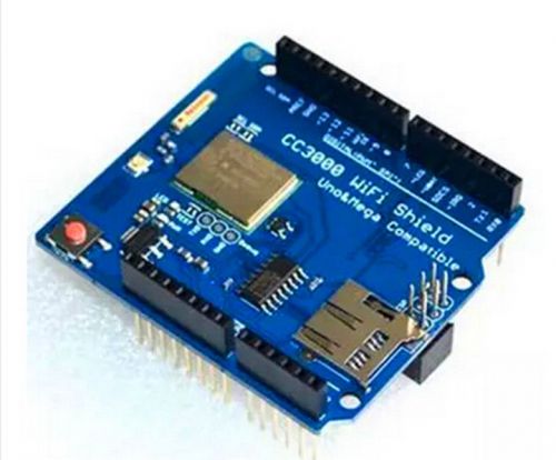 Ti cc3000 wifi shield with sd slot for arduino r3 mega 2560 support galileo for sale