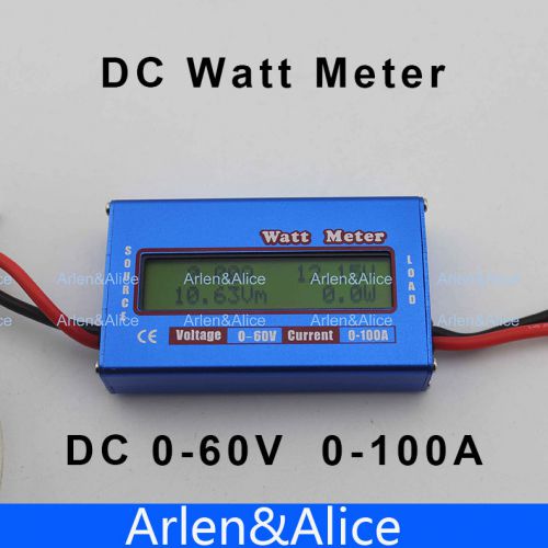 Dc watt meter lcd dc 0-60v balance voltage current rc battery power analyzer for sale