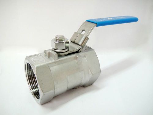 1-1/2&#034; npt 1-pc reduced port ball valve 316 stainless steel for sale