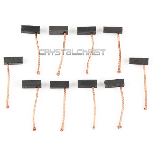 Carbon brushes 5mm x 6mm x 14mm for generic electric motor x10 for sale