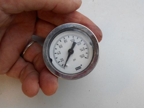 Pressure Gauge 0-160 psi 1-1/2&#034; dial 1/8&#034; Npt Back mount 0-160psi