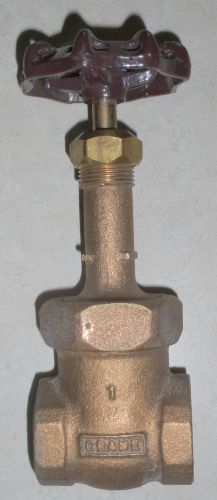 Crane 1&#034; Bronze Gate valve 150S 300 CWP threaded rising stem Cat. # 431UB